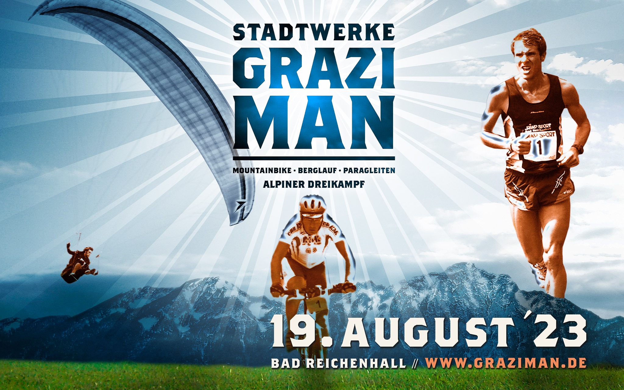 Design »Grazi Man«, Alpiner Dreikampf Bad Reichenhall | 2007 bis 2023